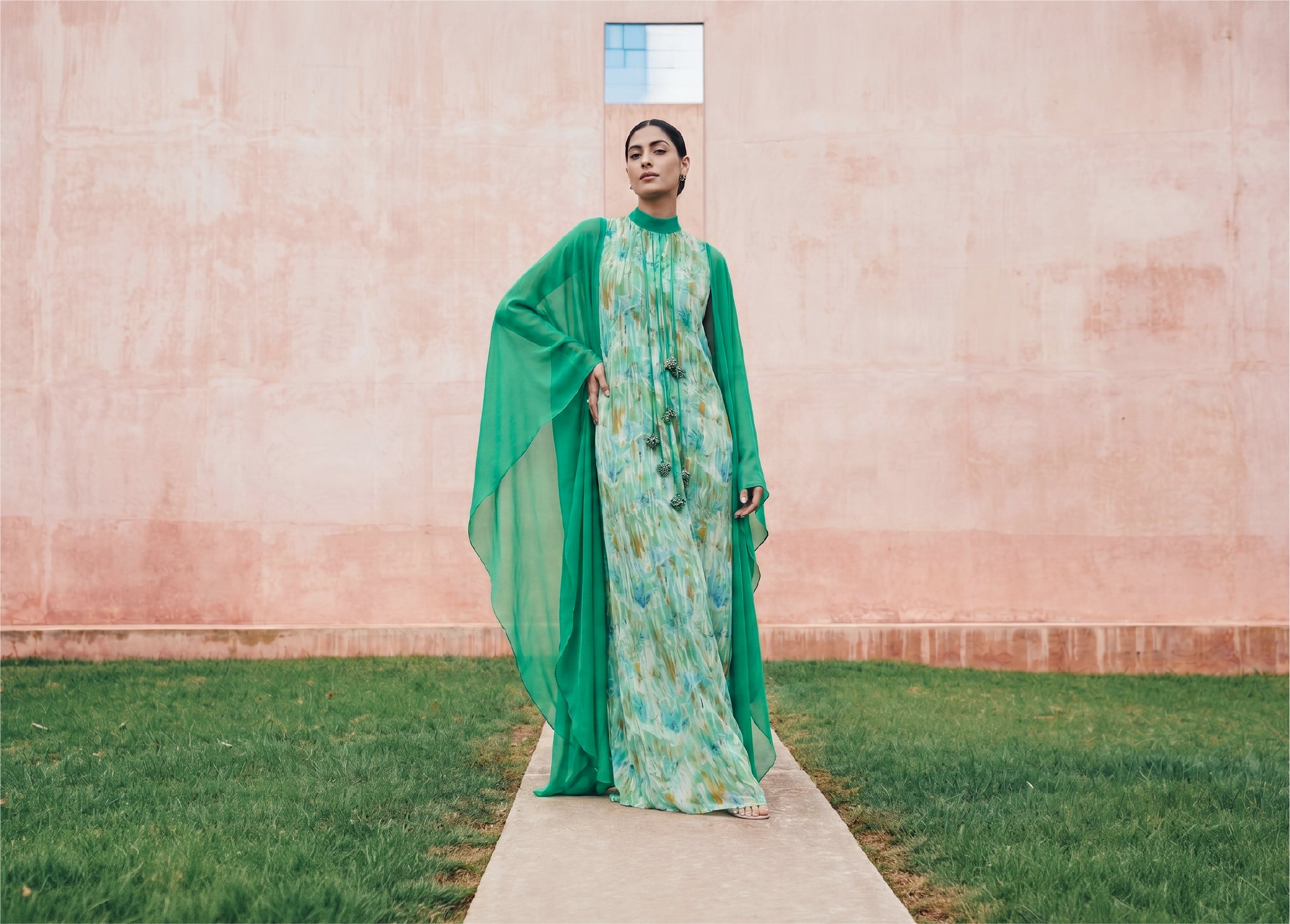 Fashion model wearing luxury design